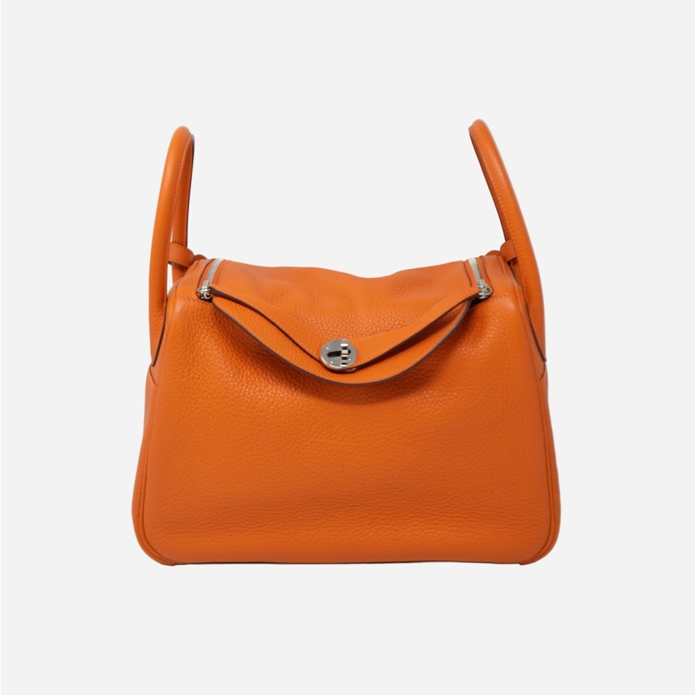 Hermes Lindy 30 TC Leather Handbag T 2015